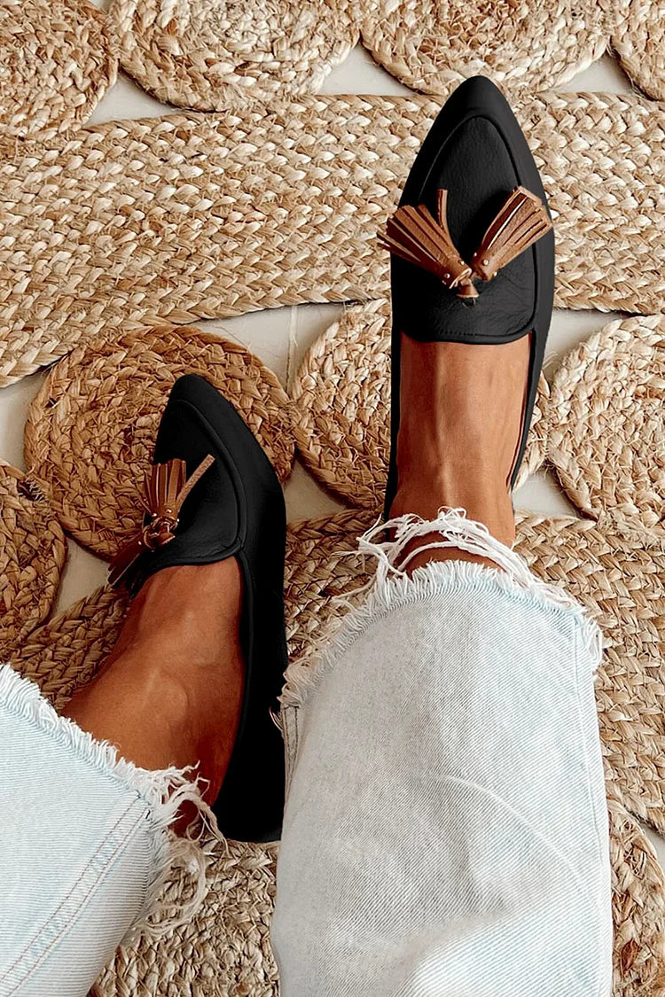 Ella & James | POINTED LOAFERS WITH TASSEL