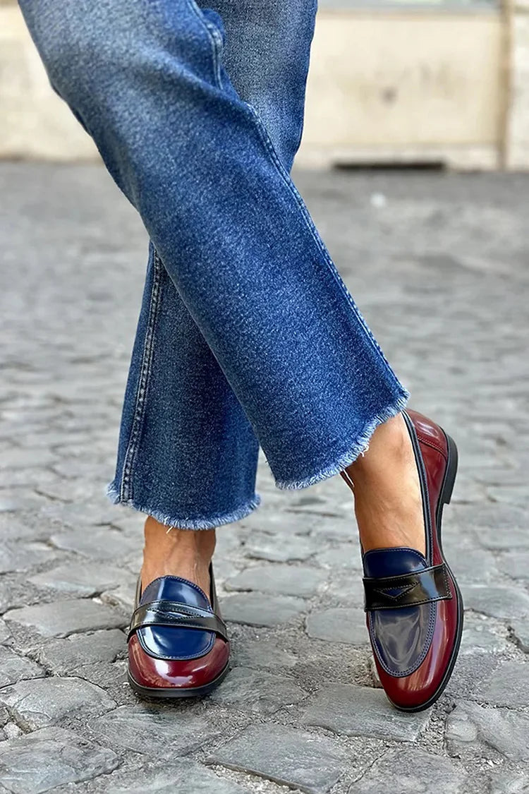 Ella & James | SHINY TRICOLORE LOAFERS