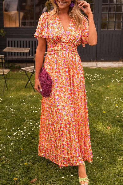 Sandy™ | Elegant V-Neck Maxi Dress
