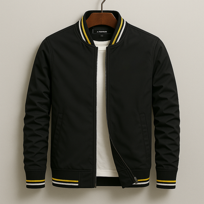 Rufus | Elegant Striped Bomber Jacket