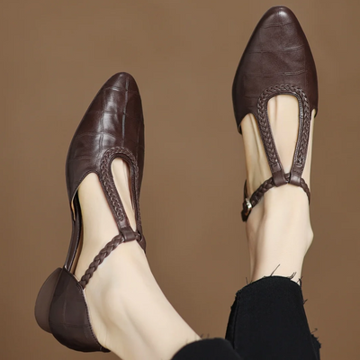 Sarah™ |  Leather Mary Janes