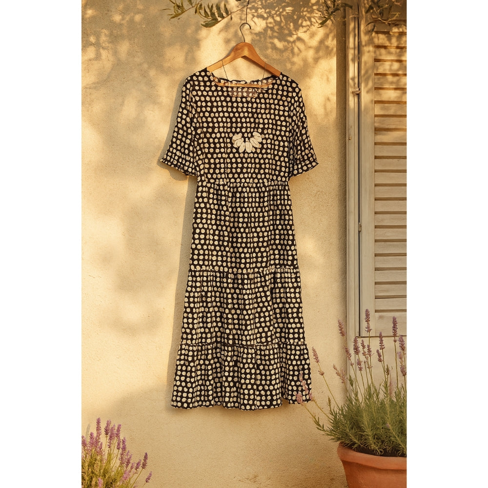 Maria™ - Ruffle Sleeve Midi Dress