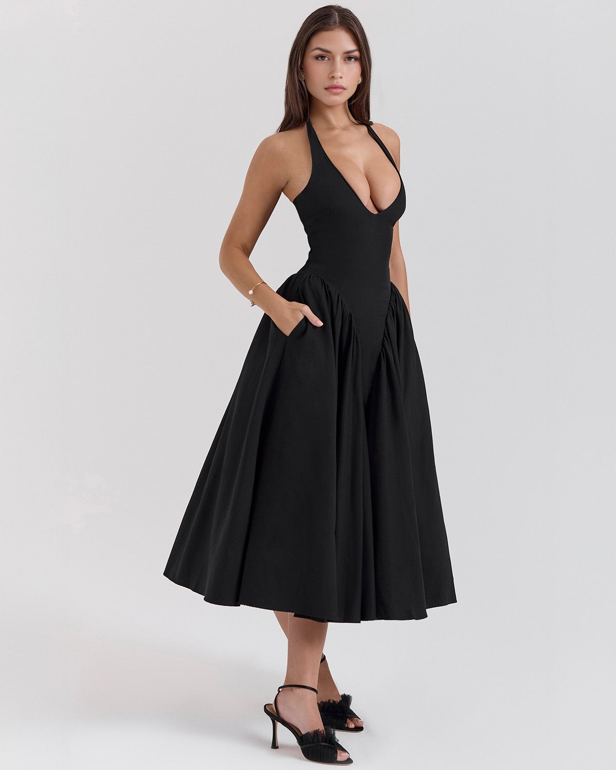 Monroe – Iconic Style Red Midi Dress