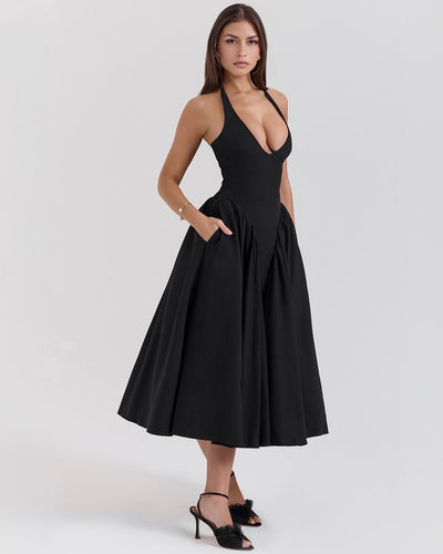 Monroe – Iconic Style Red Midi Dress