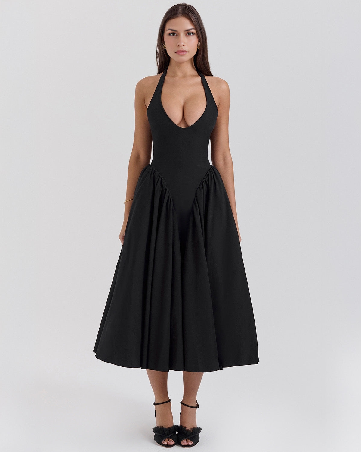 Monroe – Iconic Style Red Midi Dress