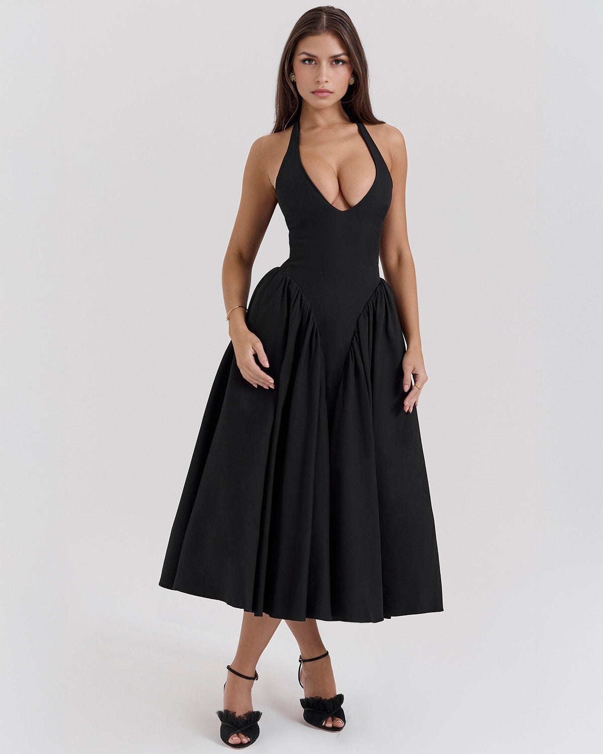 Monroe – Iconic Style Red Midi Dress