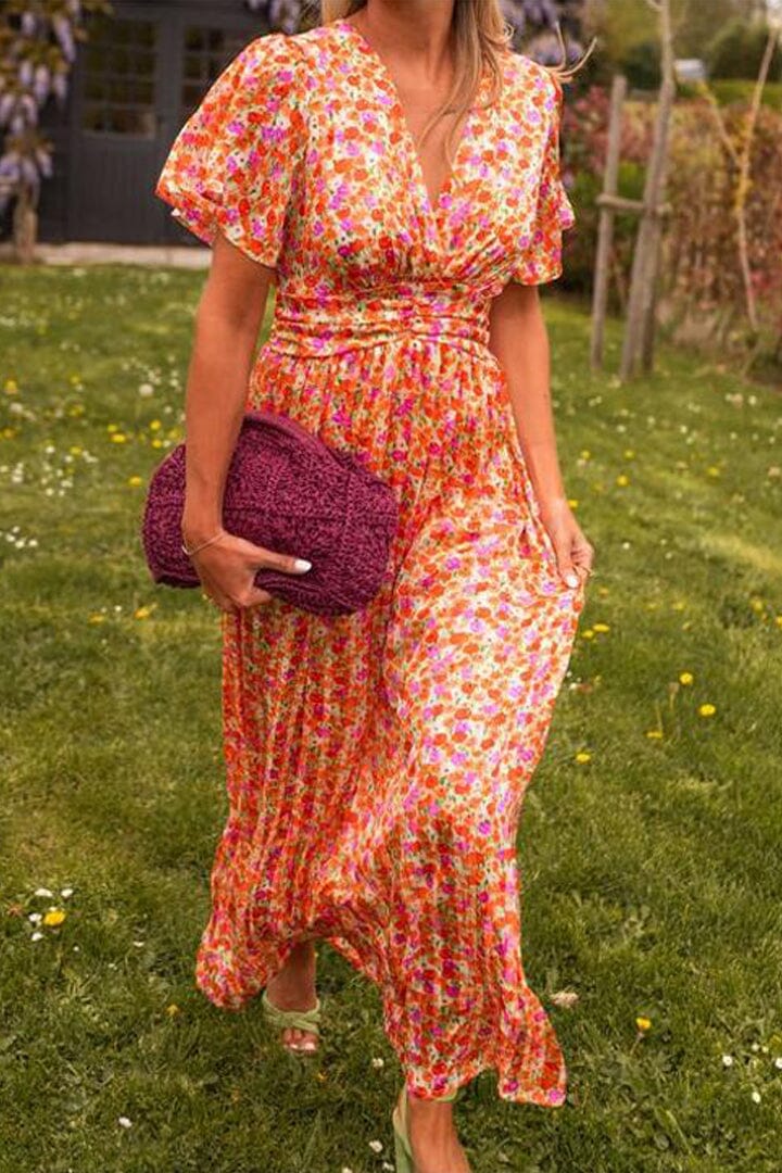 Sandy™ | Elegant V-Neck Maxi Dress