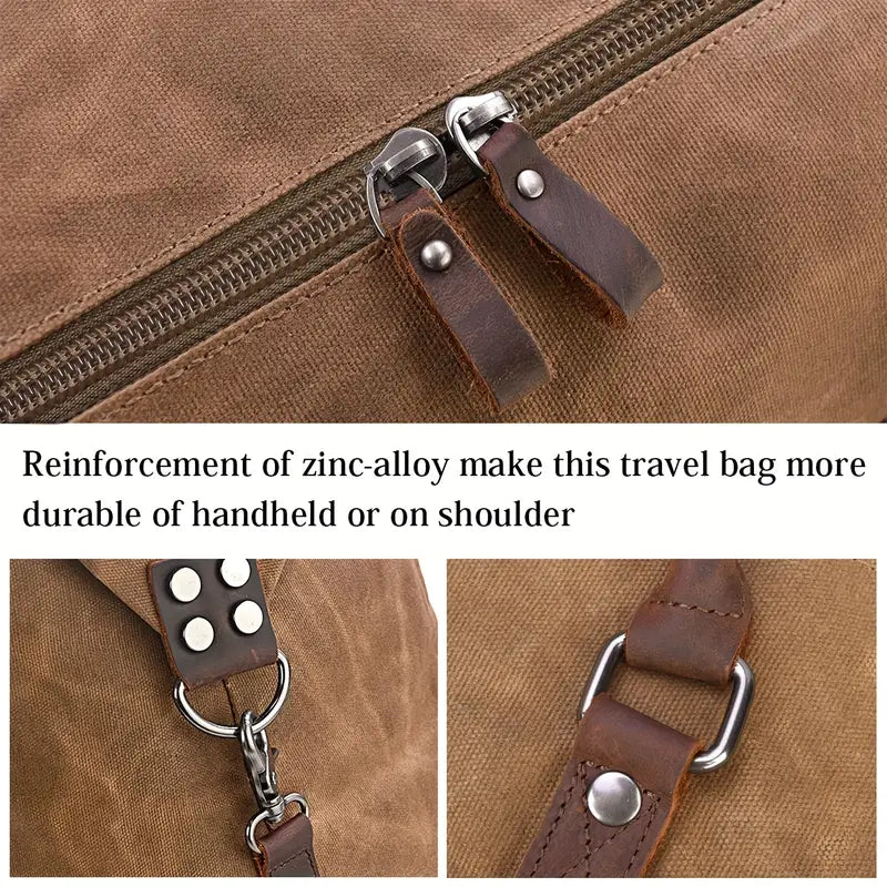 Leather Travel Duffel Bag | Flint