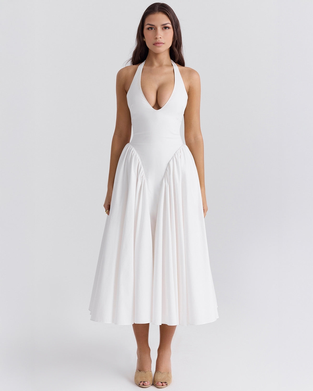 Monroe – Iconic Style Red Midi Dress
