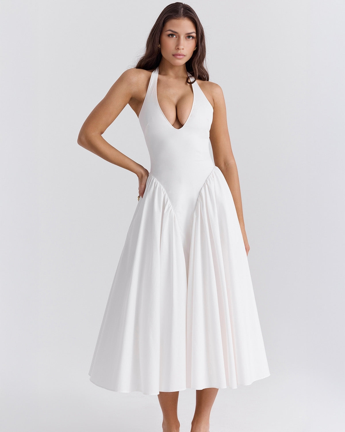 Monroe – Iconic Style Red Midi Dress