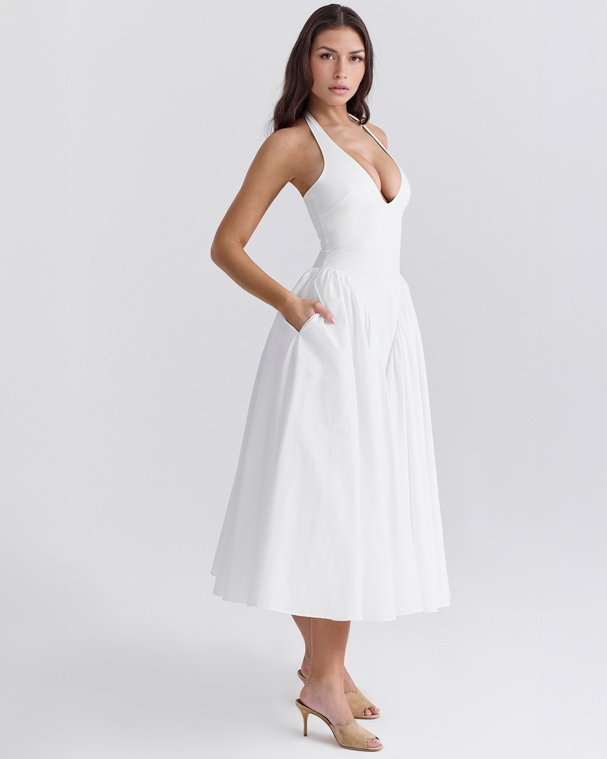 Monroe – Iconic Style Red Midi Dress