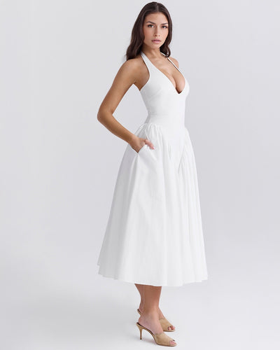 Monroe – Iconic Style Red Midi Dress