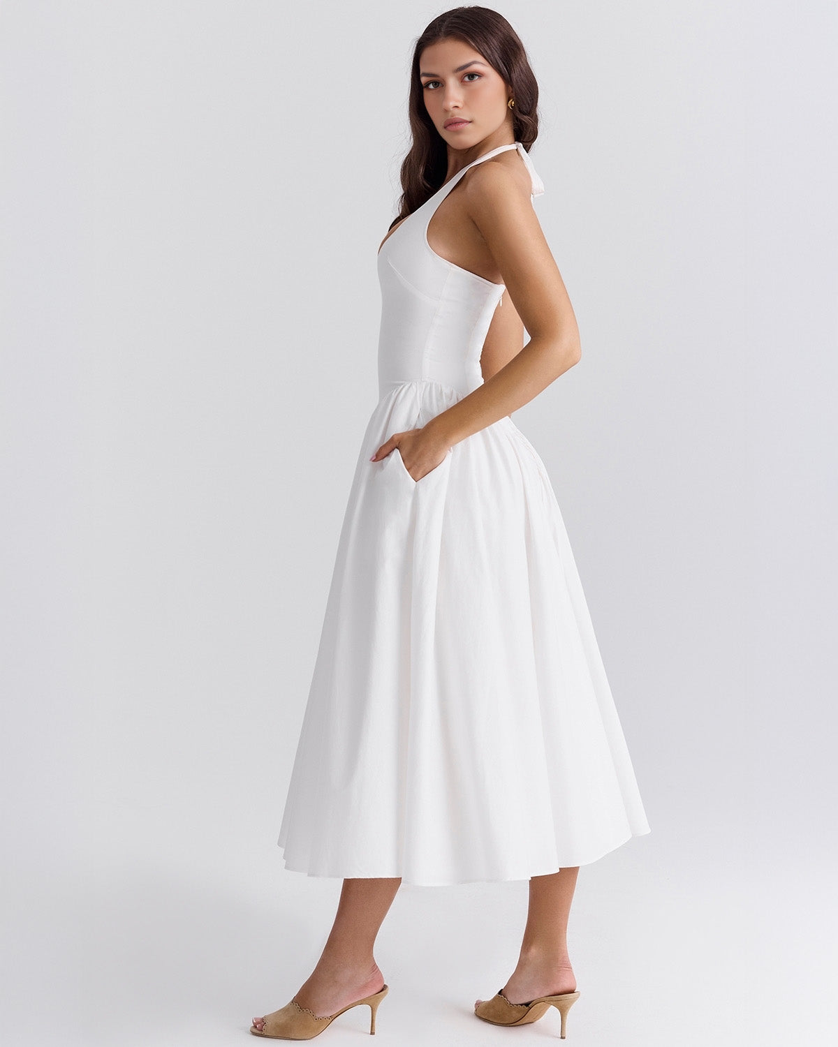 Monroe – Iconic Style Red Midi Dress