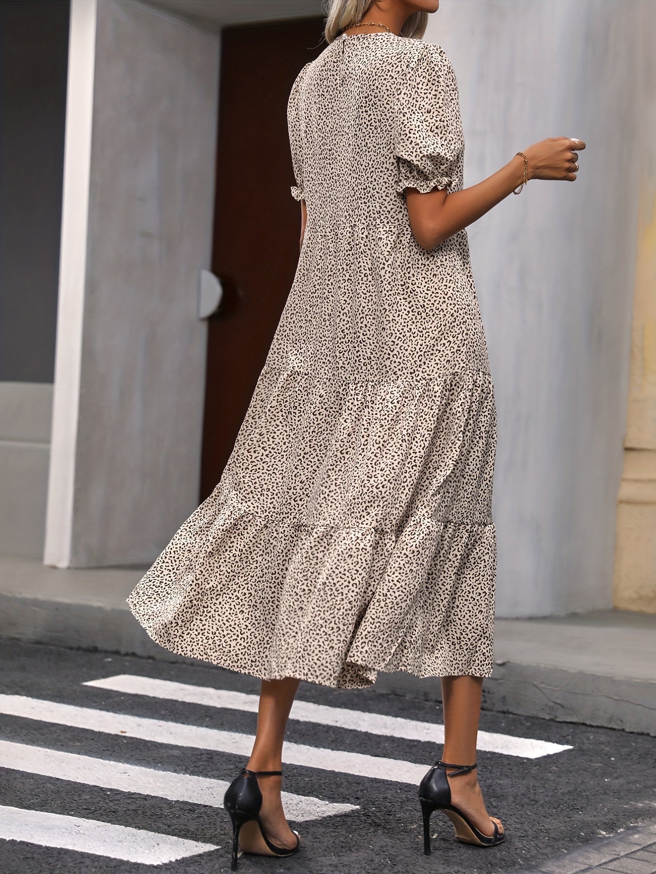 Juliette – Tiered Puff Sleeve Dress