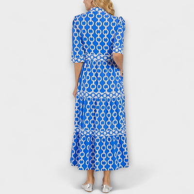 Juliette - Midi Dress with Chain Pattern