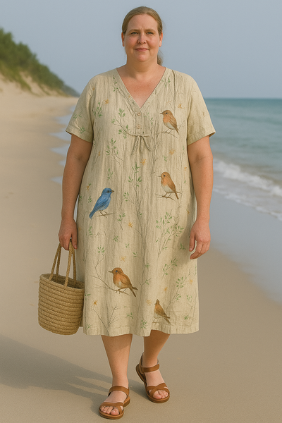 Elowen™ - Floral Tummy-Hiding Dress