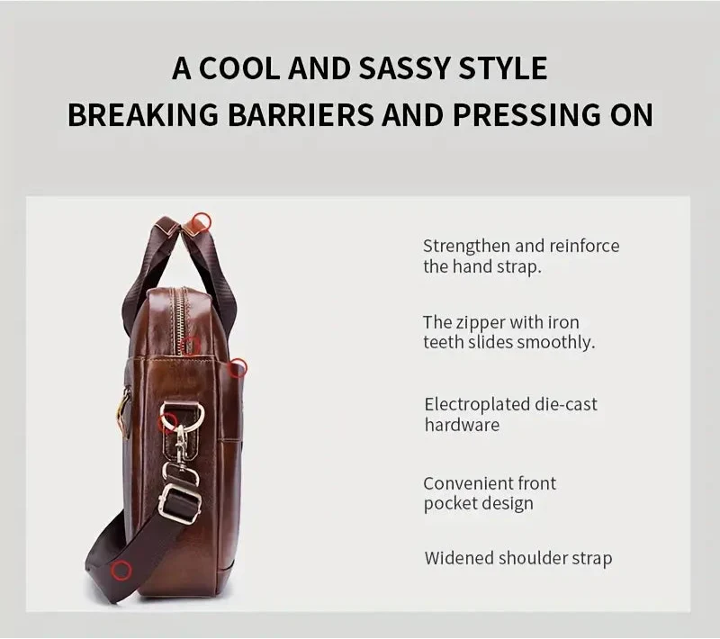 Large Leather Men's Luggage Bag | Lynx