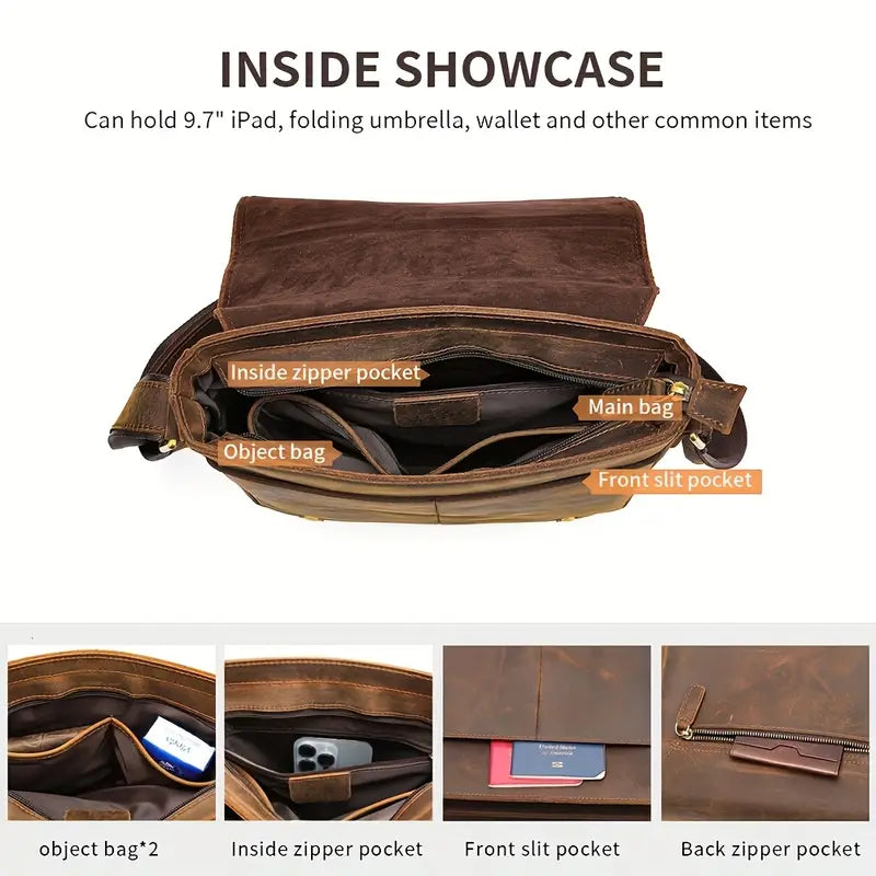 Leather Shoulder Bag | Ender