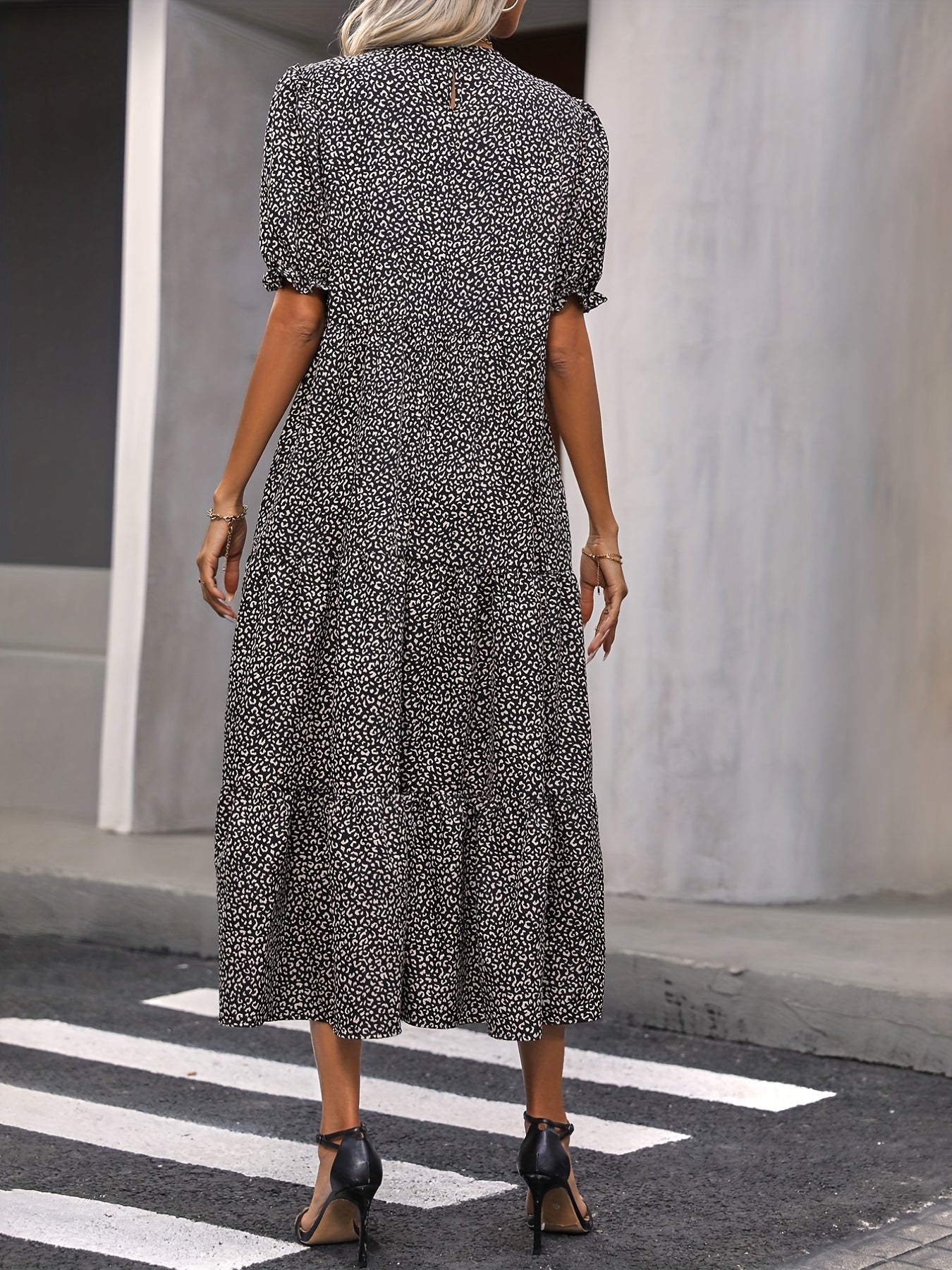 Juliette – Tiered Puff Sleeve Dress