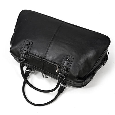Black Leather Holdall | Zion