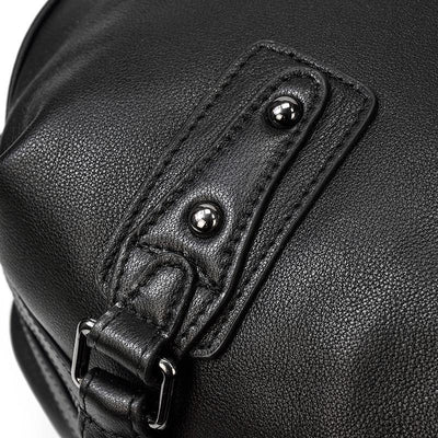 Black Leather Holdall | Zion