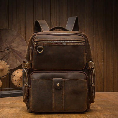 Brown Leather Backpack | Journey