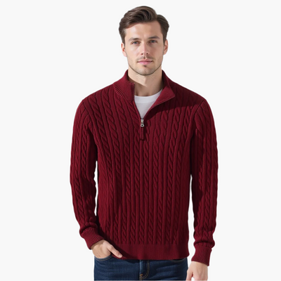 Myles | Zipped Cable Sweater