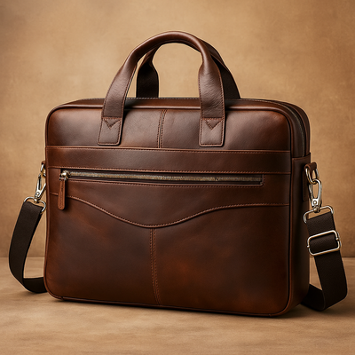 Large Leather Men's Luggage Bag | Lynx
