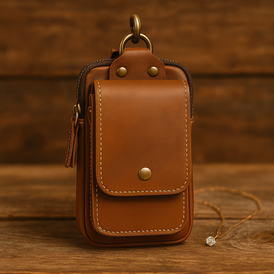 Vintage Leather Waist Bag | Zavier