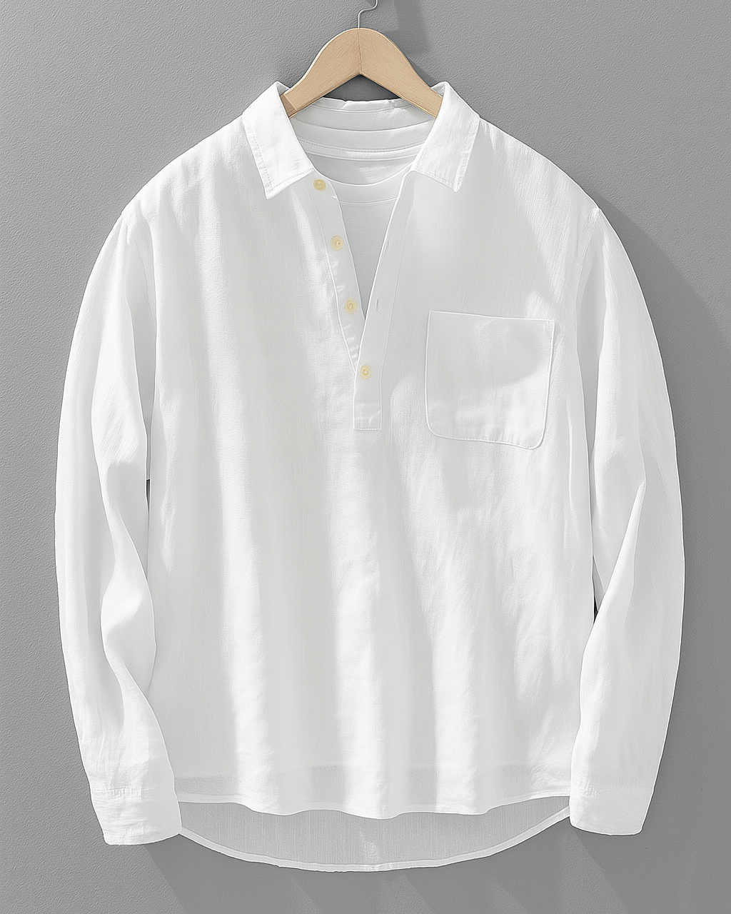 Logan | Linen Popover Shirt
