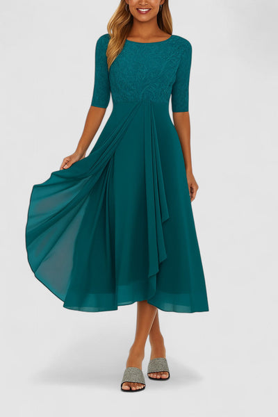 Elisa-Elegant formal dress with lace