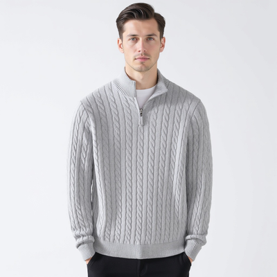 Myles | Zipped Cable Sweater