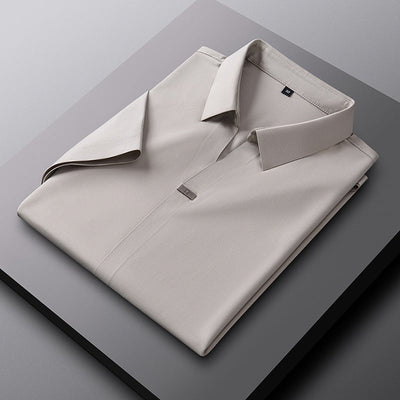 Joshua | Cotton Polo Shirt with Silk