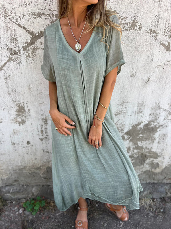 Diana – Comfortable V-Neck Dress