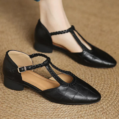 Sarah™ |  Leather Mary Janes