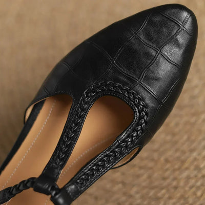 Sarah™ |  Leather Mary Janes