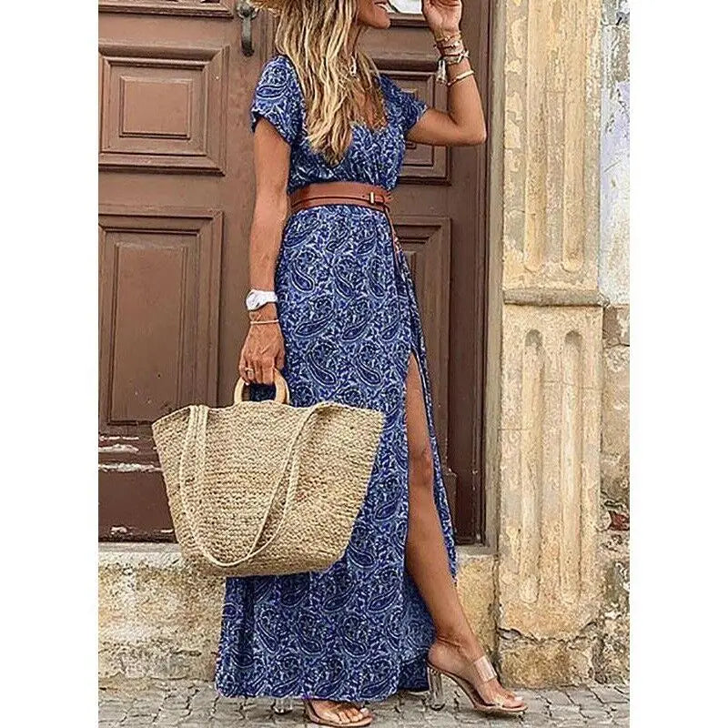 Vivienne™ | Floral Pleated Midi Dress