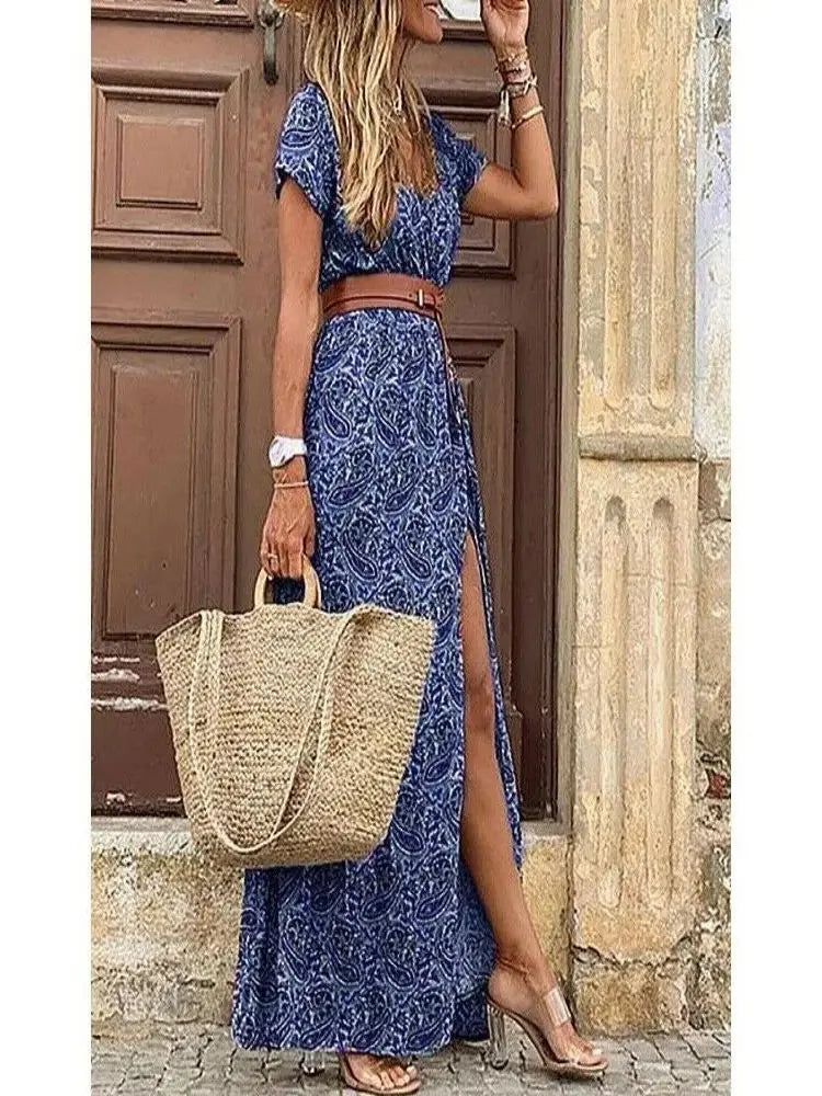 Vivienne™ | Floral Pleated Midi Dress
