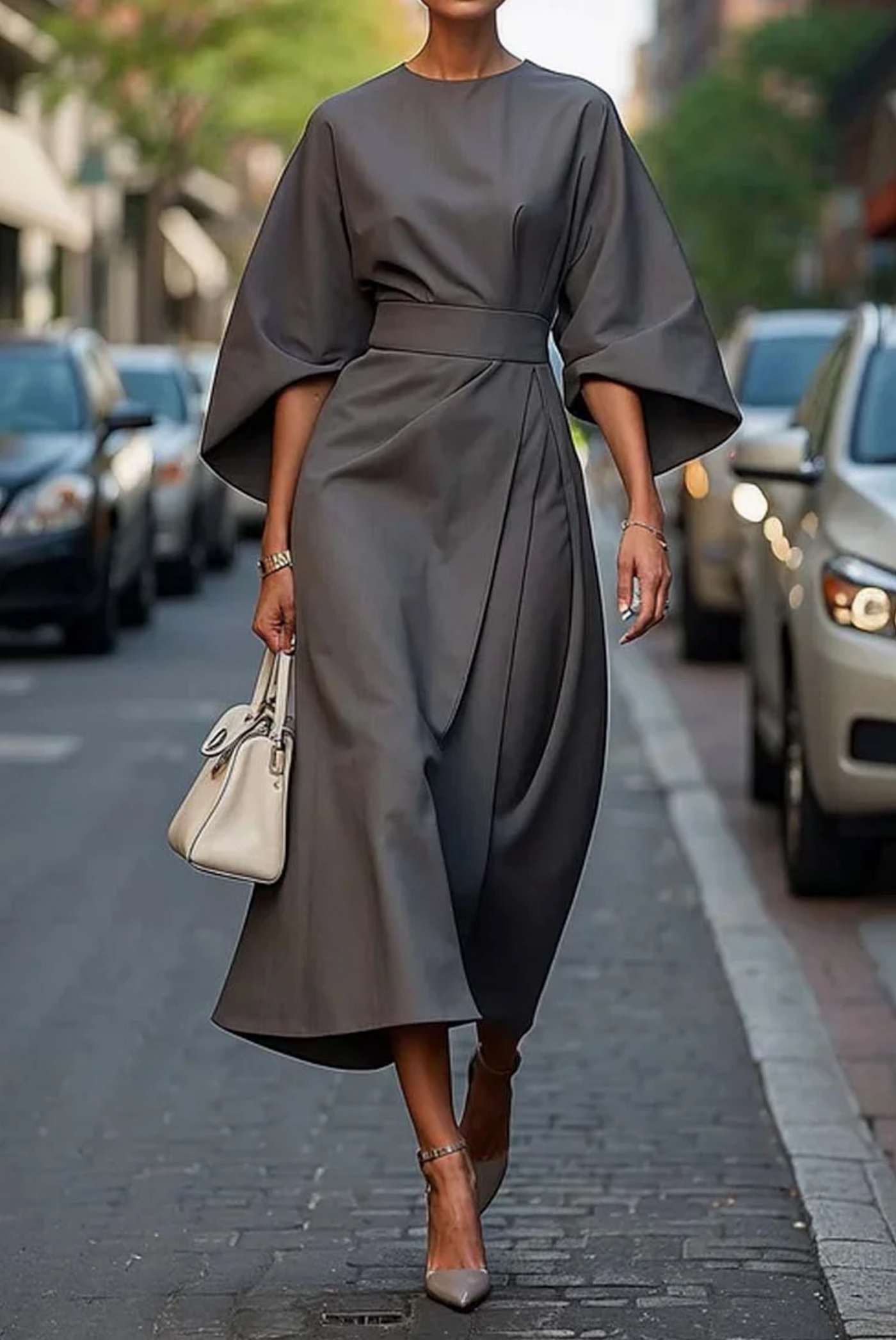 Véda™ | Luxe Lantern Sleeve Dress