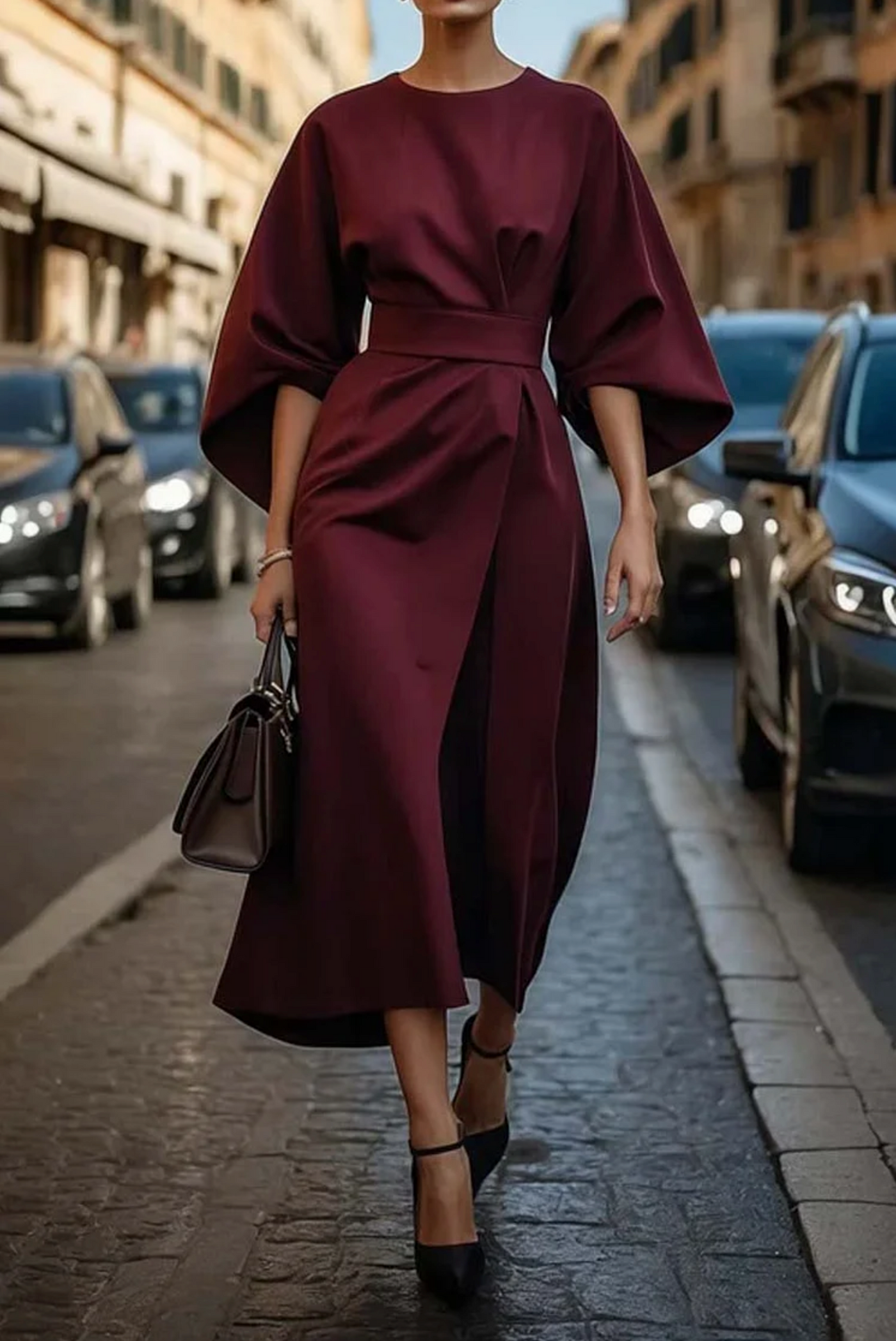 Véda™ | Luxe Lantern Sleeve Dress