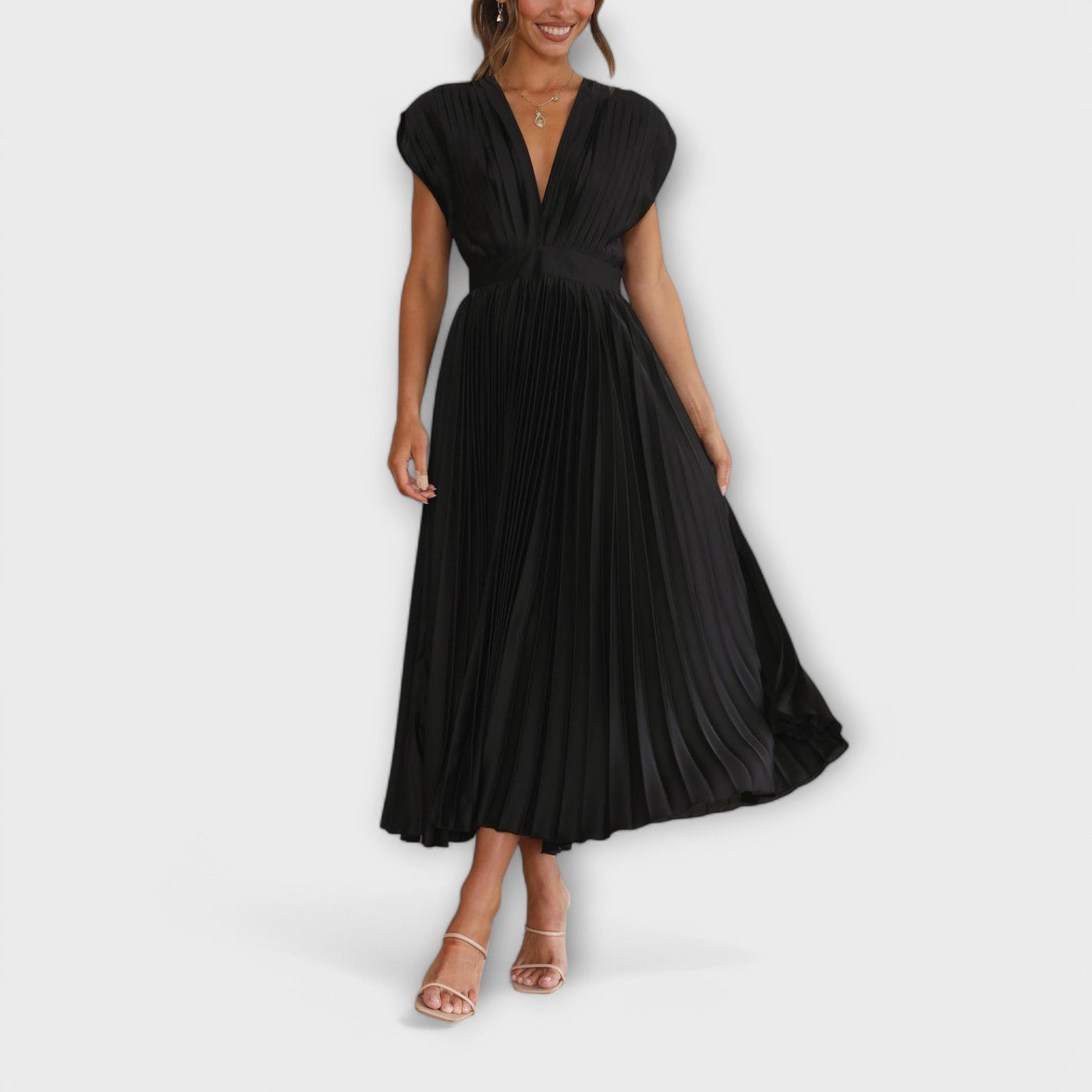 Maria - Stylish Pleated Dress