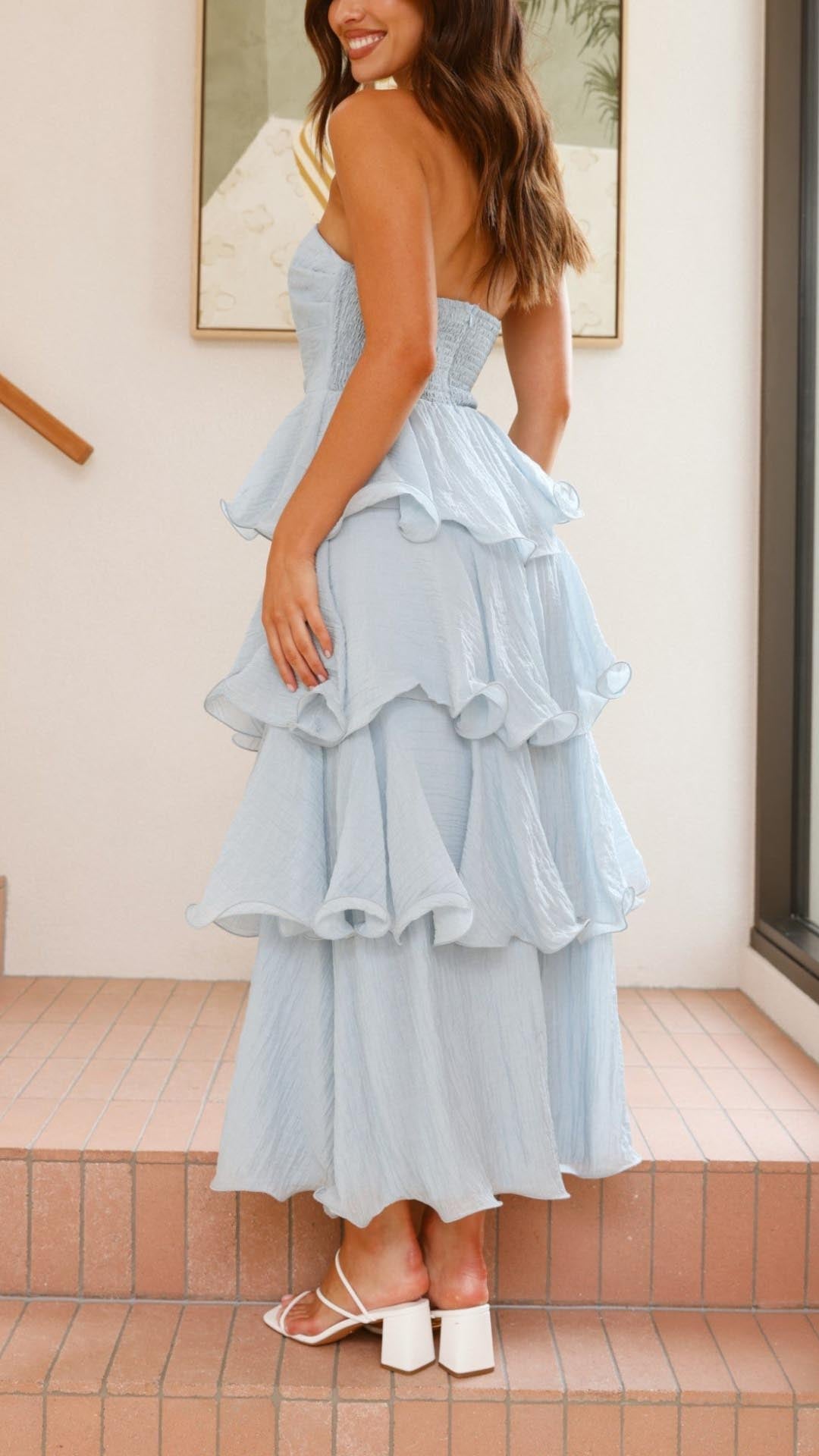 Kate | Tiered Ruffle Maxi Dress
