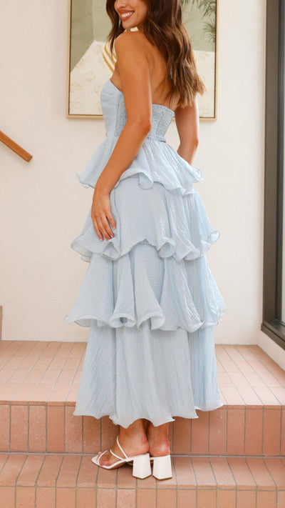 Kate | Tiered Ruffle Maxi Dress