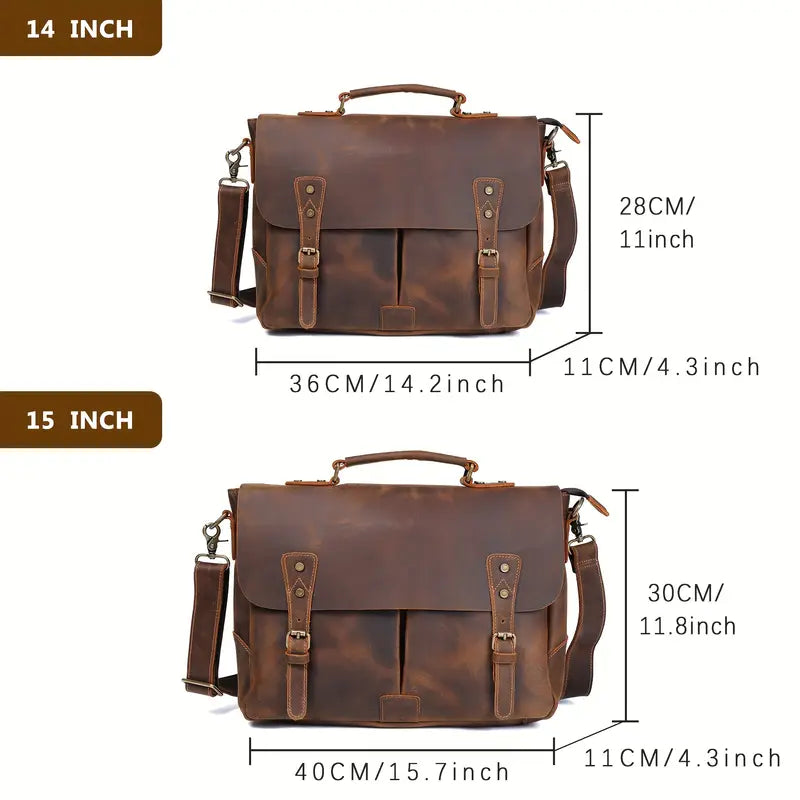 Premium Leather Weekender Duffle Bag | Ignatius