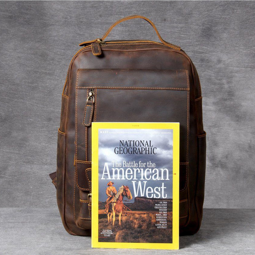 Tan Leather Backpack | Corbinian