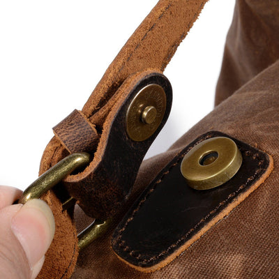 Canvas Leather Backpack | Ridge