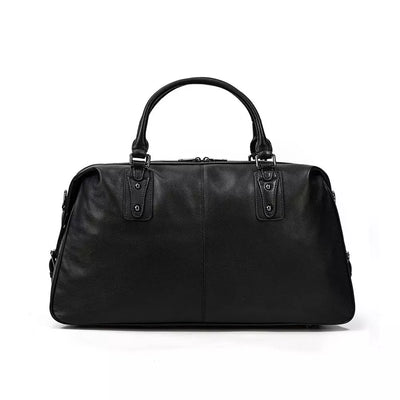 Black Leather Holdall | Zion