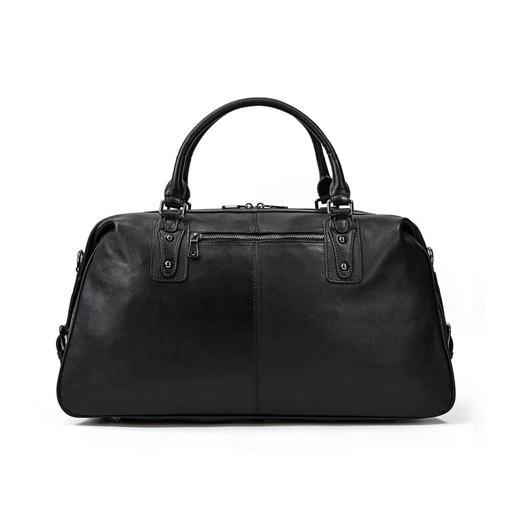 Black Leather Holdall | Zion