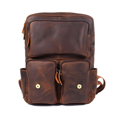 Brown Leather Backpack | Stellan
