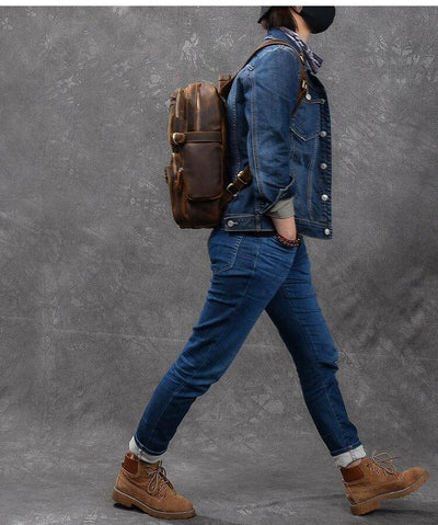 Brown Leather Backpack | Journey